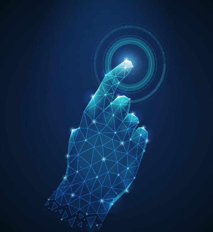 Futuristic blue background with polygonal wireframe image of human hand touch to electronic display abstract vector illustration SSUCv3H4sIAAAAAAACA21Ru27DMAz8FYKz0bTo5q0F0gKdgrZb0IGWGFuILAZ6OAkC/3upPIoMXQQeeTqeTifsKDmD7Qmd9yXlSNlJwPapQbYuS3TksX2cG0yZckmclKvIUOZep2d8E1mfah9bfOmqksmo10qnjVcy2z5KCTbh3Nxod93FNx9yiSr375WfBqnnYI51u66P7JnOZtY62u4zx/HqbHKW5VJSsa6WOIkhr/Pn6lxfKWPt9pF2gzPRTRwrtpyMFvhW1IlL2RnofGHo/pzA3uUBduKPvQTyCiNvIo0MblR/IBsYykgBBlJylmIGPUHNmhwlqKB1aefpCHRNCCYdSYT79B9gqdFT5xmWqy+oUp8cLCsrwMfqHTYSR6rh5kONEZtrnhettLBspEpNvOjuUmxQtvqz8zz/Aom6xvn3AQAA